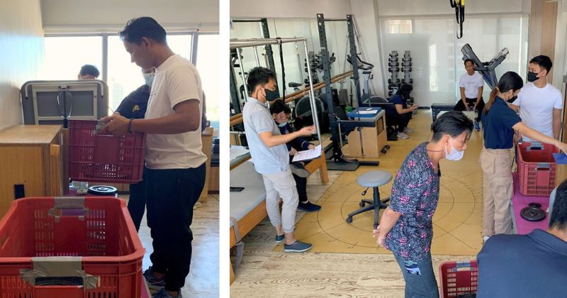Pre employment assessment tests in action, carried out by our physiotherapists at Prohealth Sports And Spinal Physiotherapy Centres in Manila Philippines